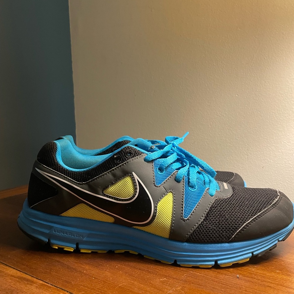 Nike LunarFly Blue Black Yellow Sneakers